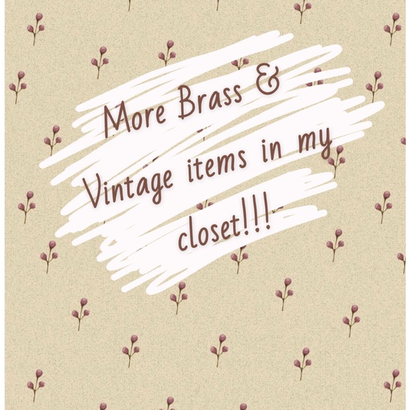 Vintage Solid Brass Metal Card Holder with Intricate Etched Name - Picture 4 of 4